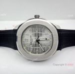 Best Quality Replica Patek Philippe Aquanaut 43mm Watch Silver Arabic Dial